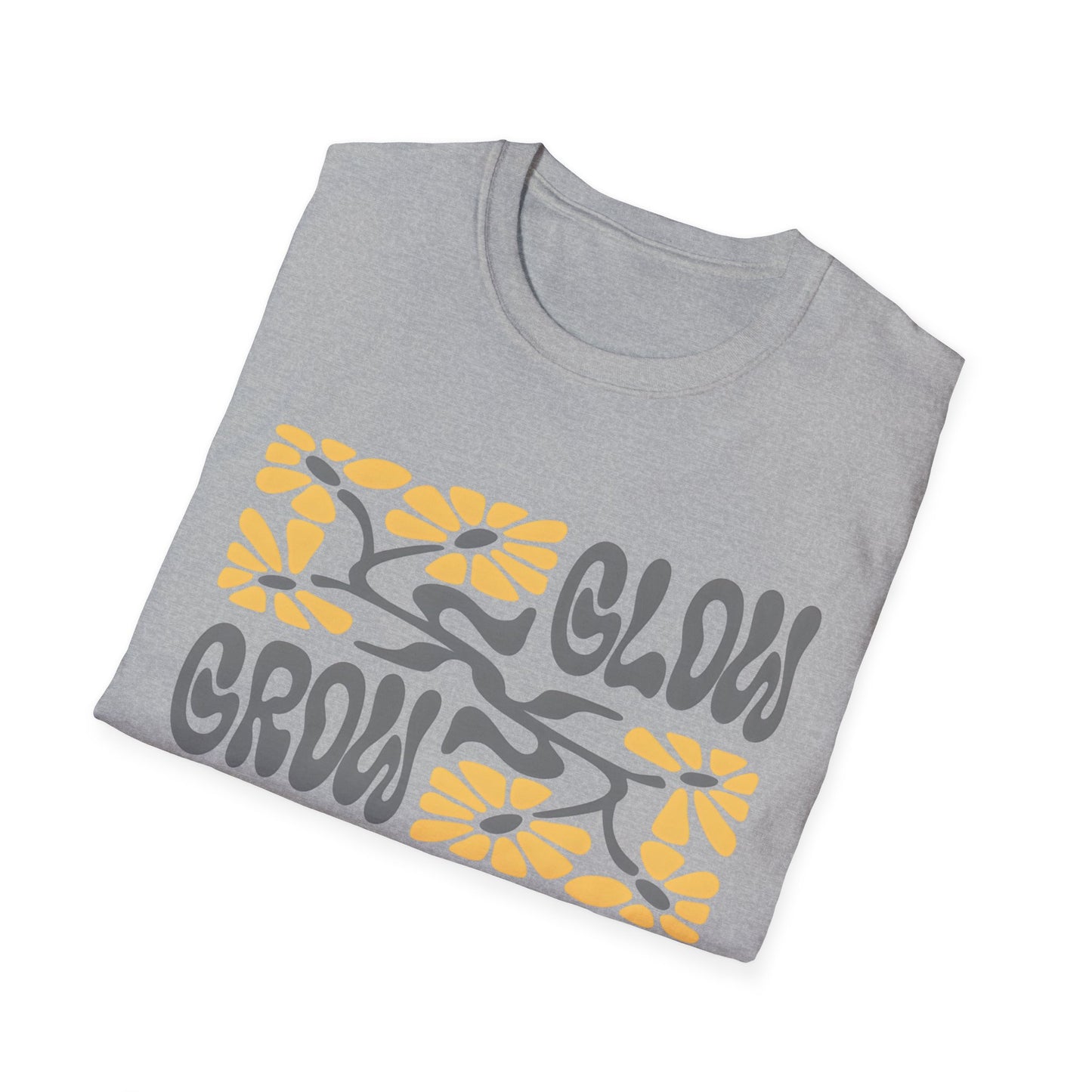 Glow Grow Boho Rectangle Floral T-Shirt