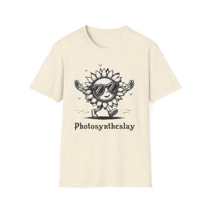 Photosyntheslay  - Playful Cartoon Sunflower with Sunglasses T-Shirt
