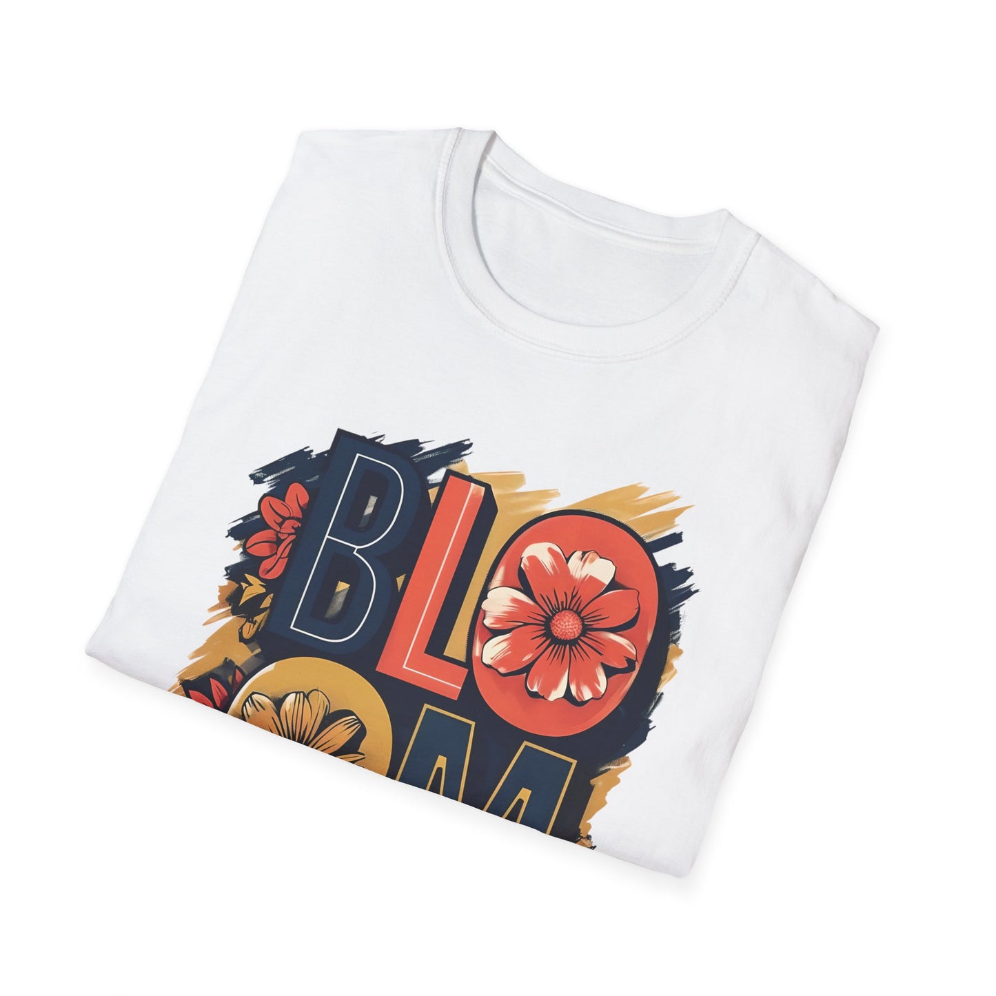 Vibrant Bloom T-Shirt - Typography Bold Design