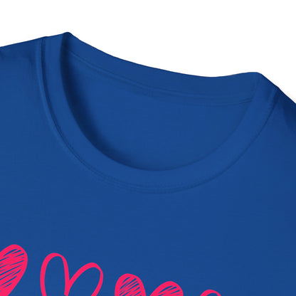 On Repeat, Play The Nice Moments - Monochrome Hearts Grid T-Shirt