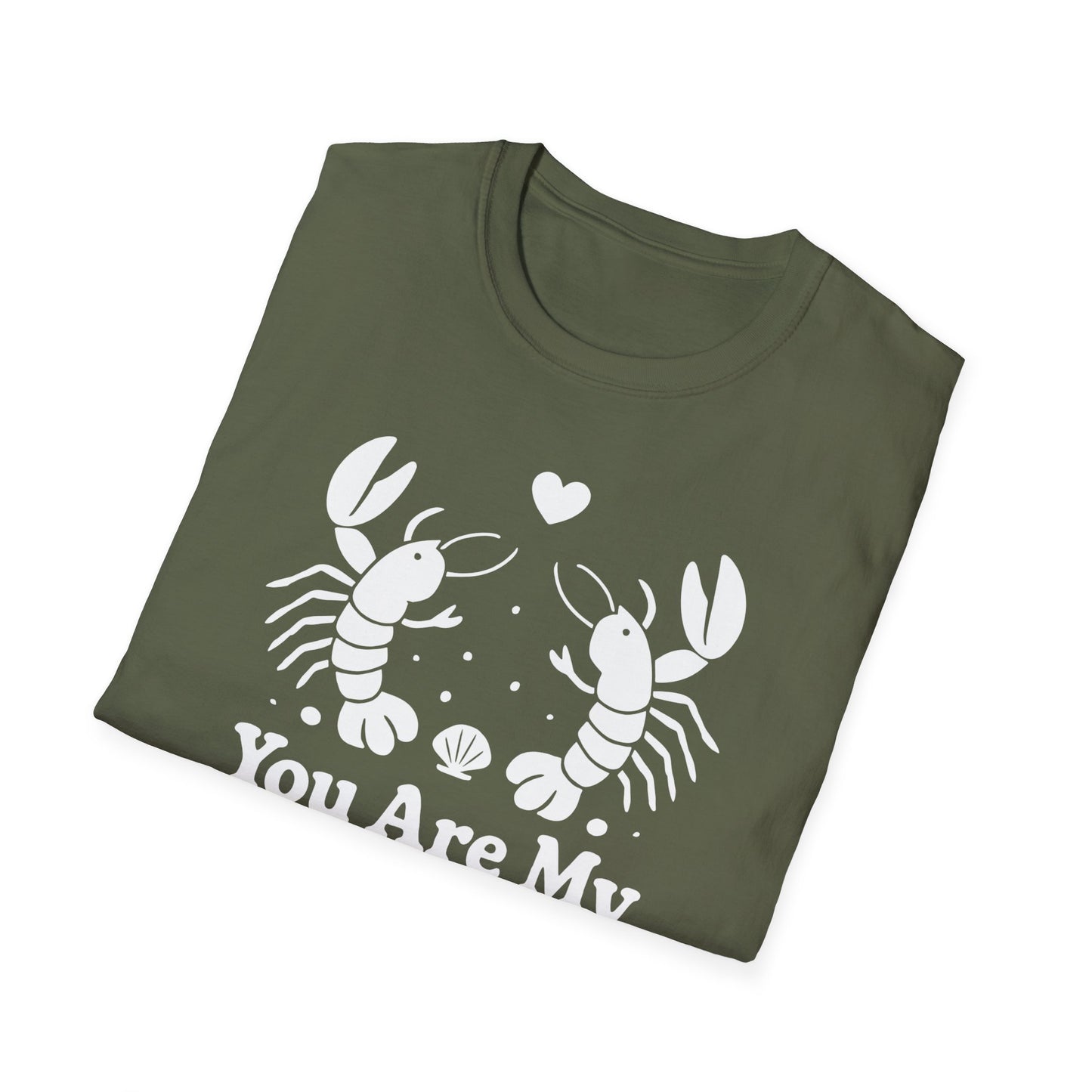 You Are My Lov-ster T-Shirt - White Cartoon of a Couple Lobsters Design