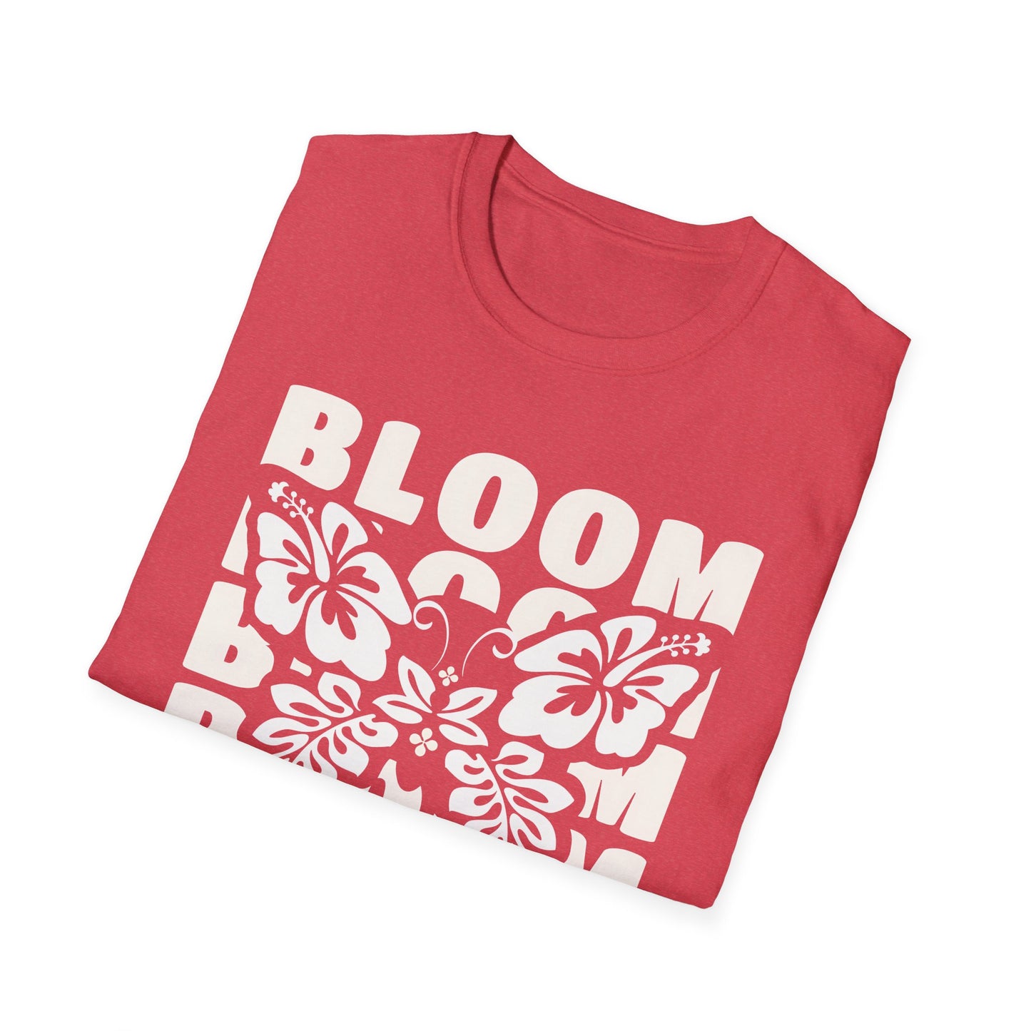 Bloom And Fly - Monochrome Floral Butterfly T-Shirt