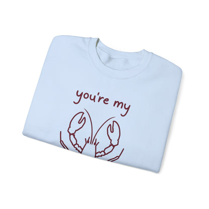 You're My Lov-ster - Minimalistic Lobster illustration Sweatshirt