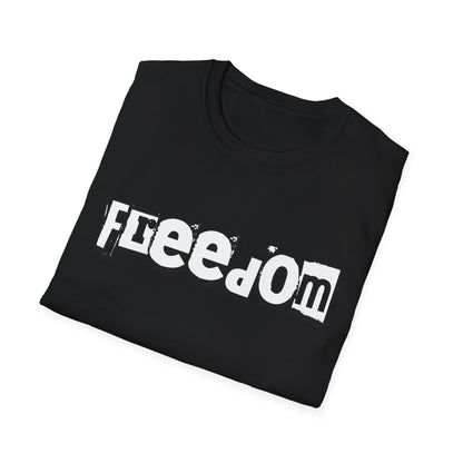 Free Palestine Free The World - Monochrome Graffiti T-Shirt