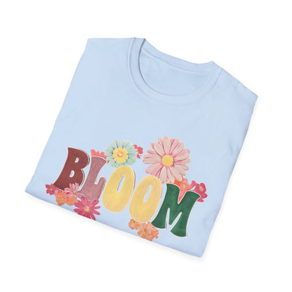 Vintage Bloom T-Shirt - Typography Painting Design