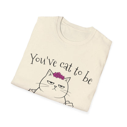 You've got to be kidding me T-Shirt -  Annoyed Cartoon Cat Boy in a Tutu Design