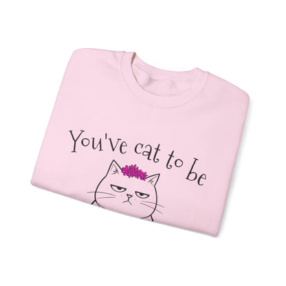 You've got to be kidding me -  Annoyed Cartoon Cat Boy in a Tutu Sweatshirt