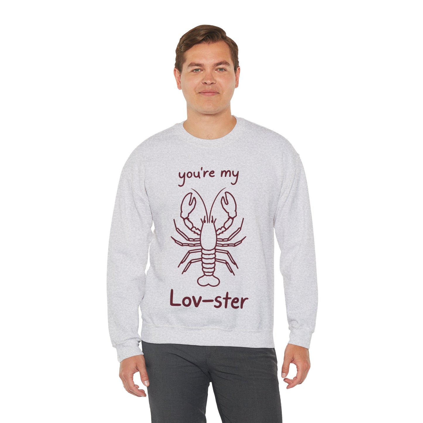 You're My Lov-ster - Minimalistic Lobster illustration Sweatshirt