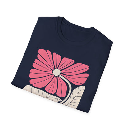 Vibrant Boho Flowers Minimalistic T-Shirt