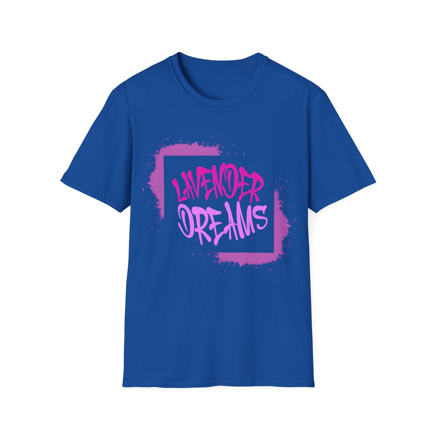 Lavender Dreams T-Shirt - Bold Graffiti Pink Typography Design