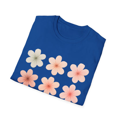 Soft Pastel Flowers Grid T-Shirt
