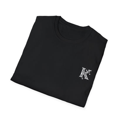 Letter K Flower T-Shirt - Letters Flowers Patterns Front And Back Design