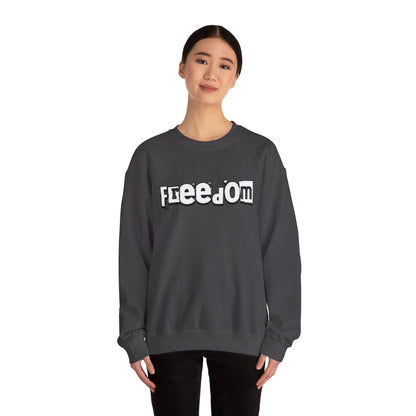 Free Palestine Free The World - Monochrome Graffiti Sweatshirt