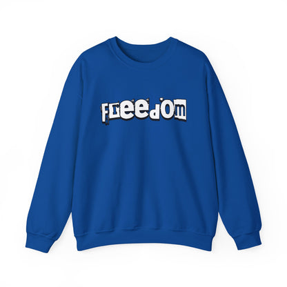 Free Palestine Free The World - Monochrome Graffiti Sweatshirt