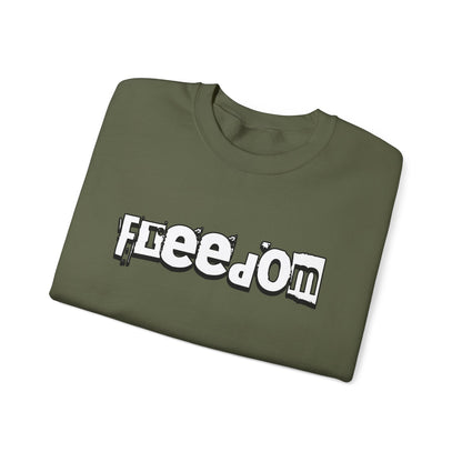 Free Palestine Free The World - Monochrome Graffiti Sweatshirt