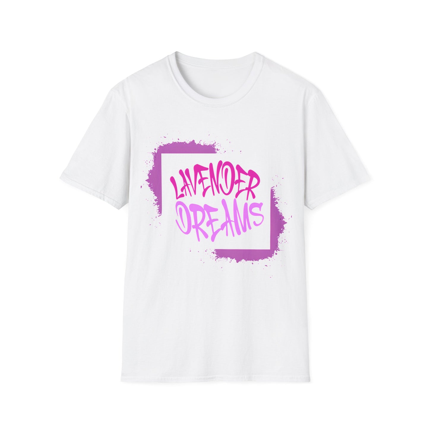 Lavender Dreams T-Shirt - Bold Graffiti Pink Typography Design