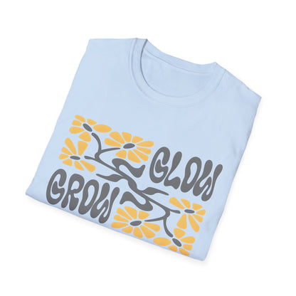 Glow Grow Boho Rectangle Floral T-Shirt