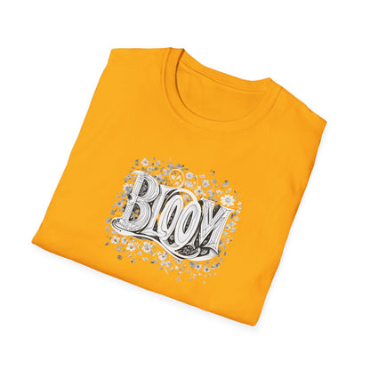 Vintage Bloom T-Shirt - Typography Monochrome Design
