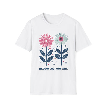Bloom As You Go T-Shirt -  Boho Floral Design