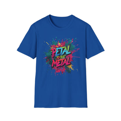 Petal To The Metal  – Playful Vibrant Graffiti Typography T-Shirt