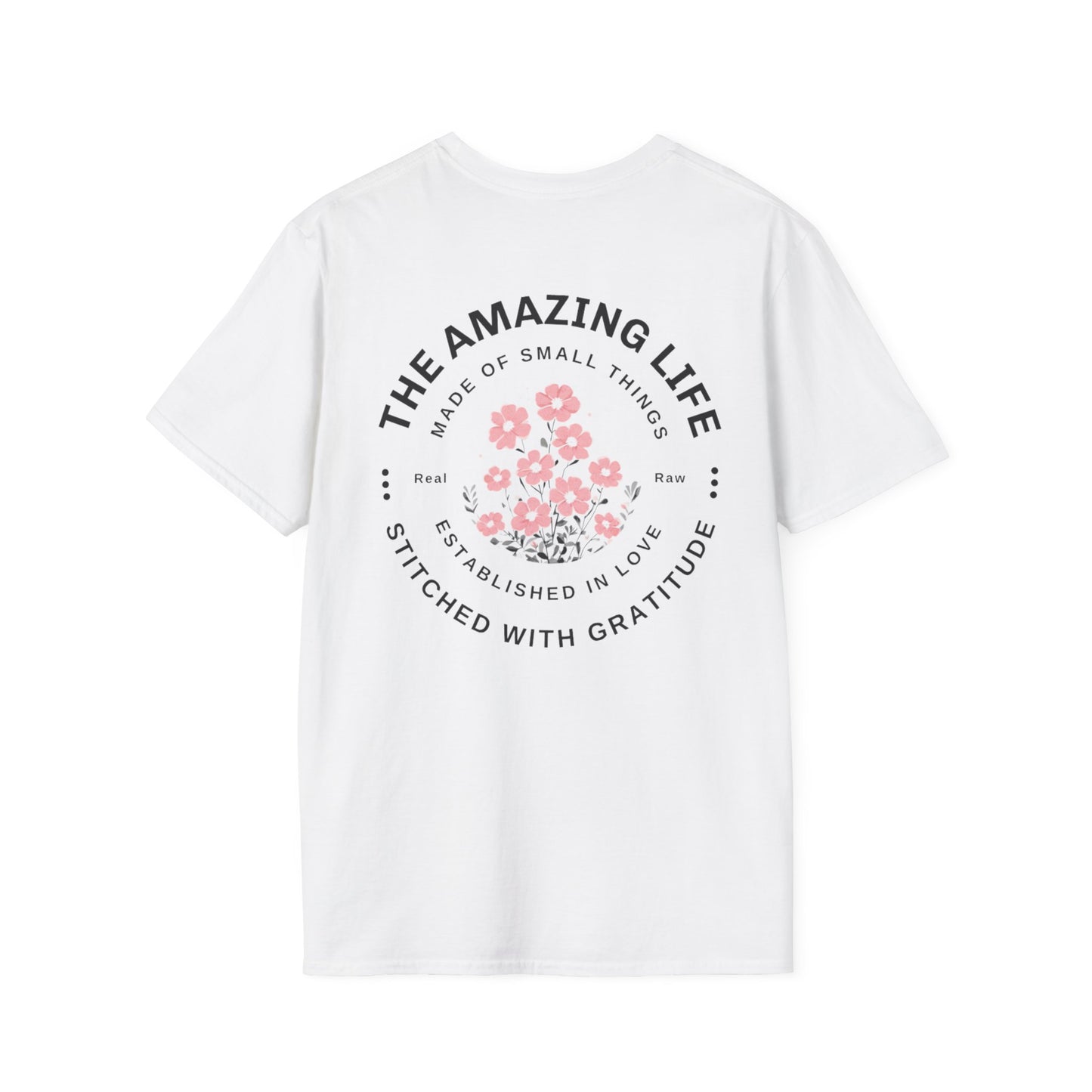 Minimalistic Floral Typography T-Shirt
