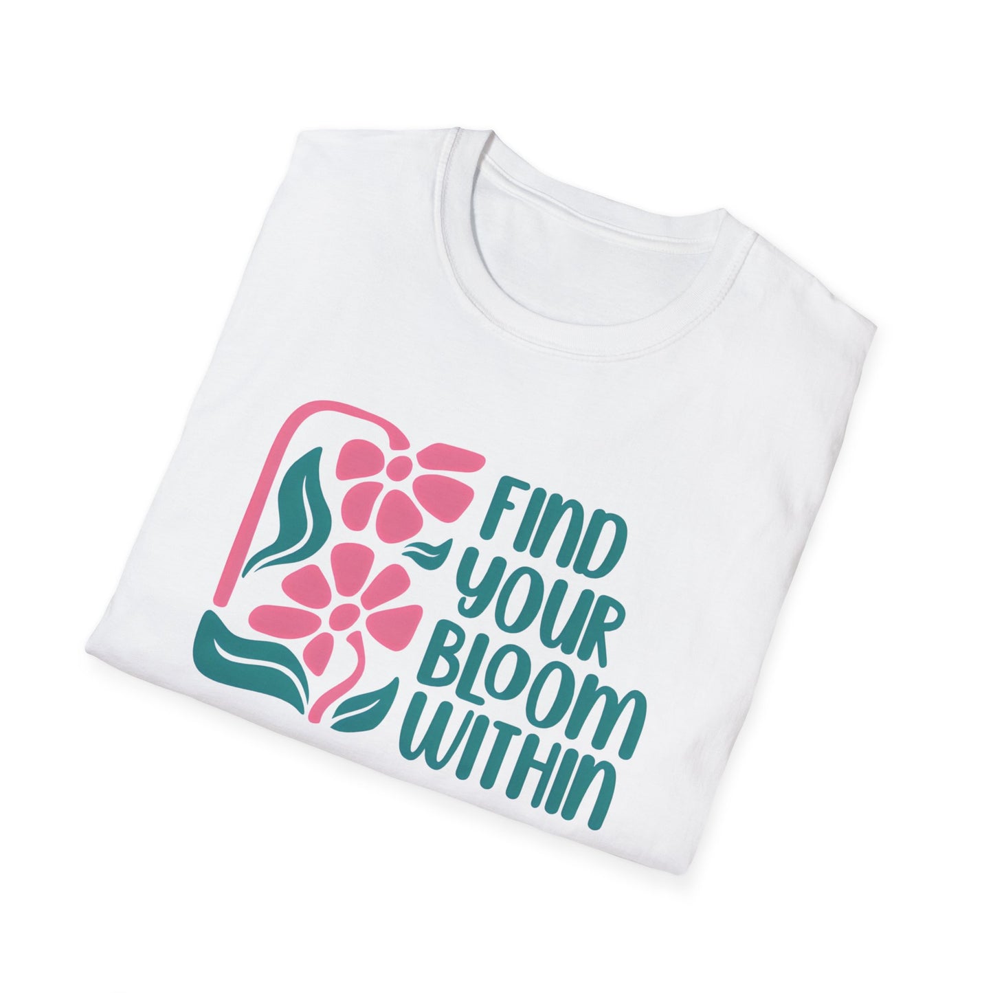 Find Your Bloom Within Boho Style Floral T-Shirt