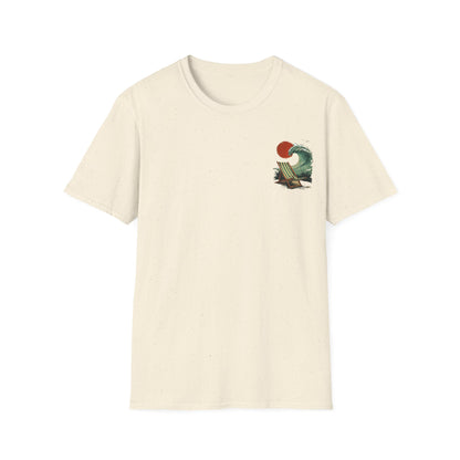 Beach Vibes -  Vintage Beach Landscape Front And Back Design T-Shirt