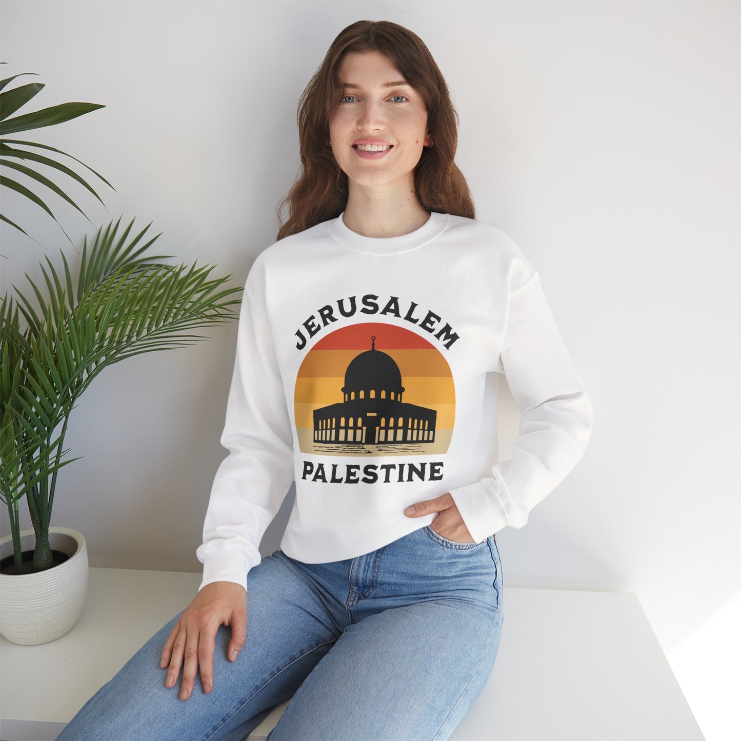 Jerusalem Palestine Dome of The Rock Sunset Sweatshirt