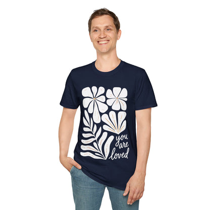 You Are Loved - Minimalistic Boho Flower T-Shirt