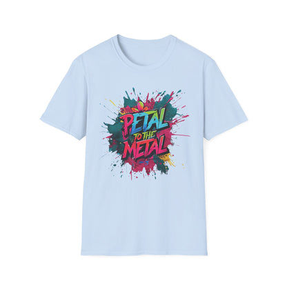 Petal To The Metal  – Playful Vibrant Graffiti Typography T-Shirt