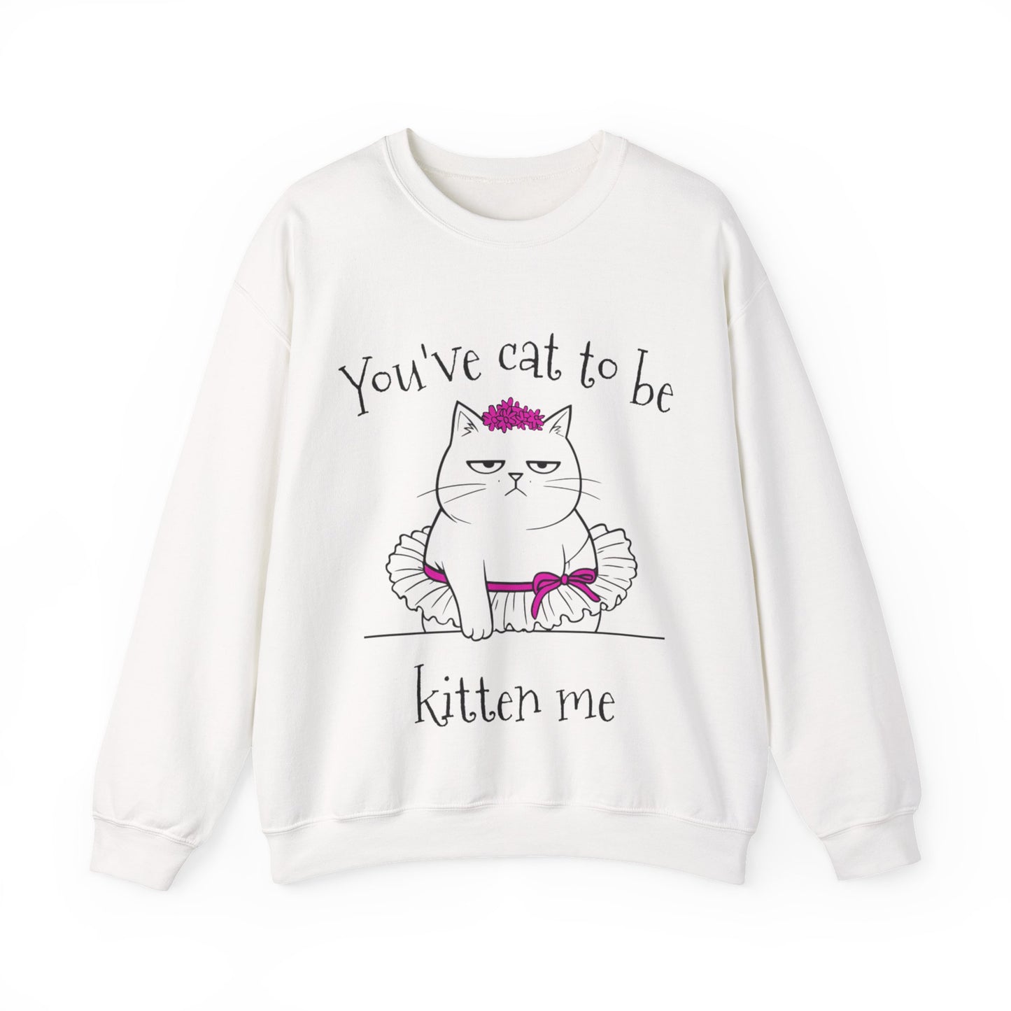 You've got to be kidding me -  Annoyed Cartoon Cat Boy in a Tutu Sweatshirt