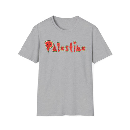 Palestine - Watermelon Pattern Typography T-Shirt