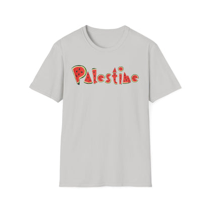 Palestine - Watermelon Pattern Typography T-Shirt