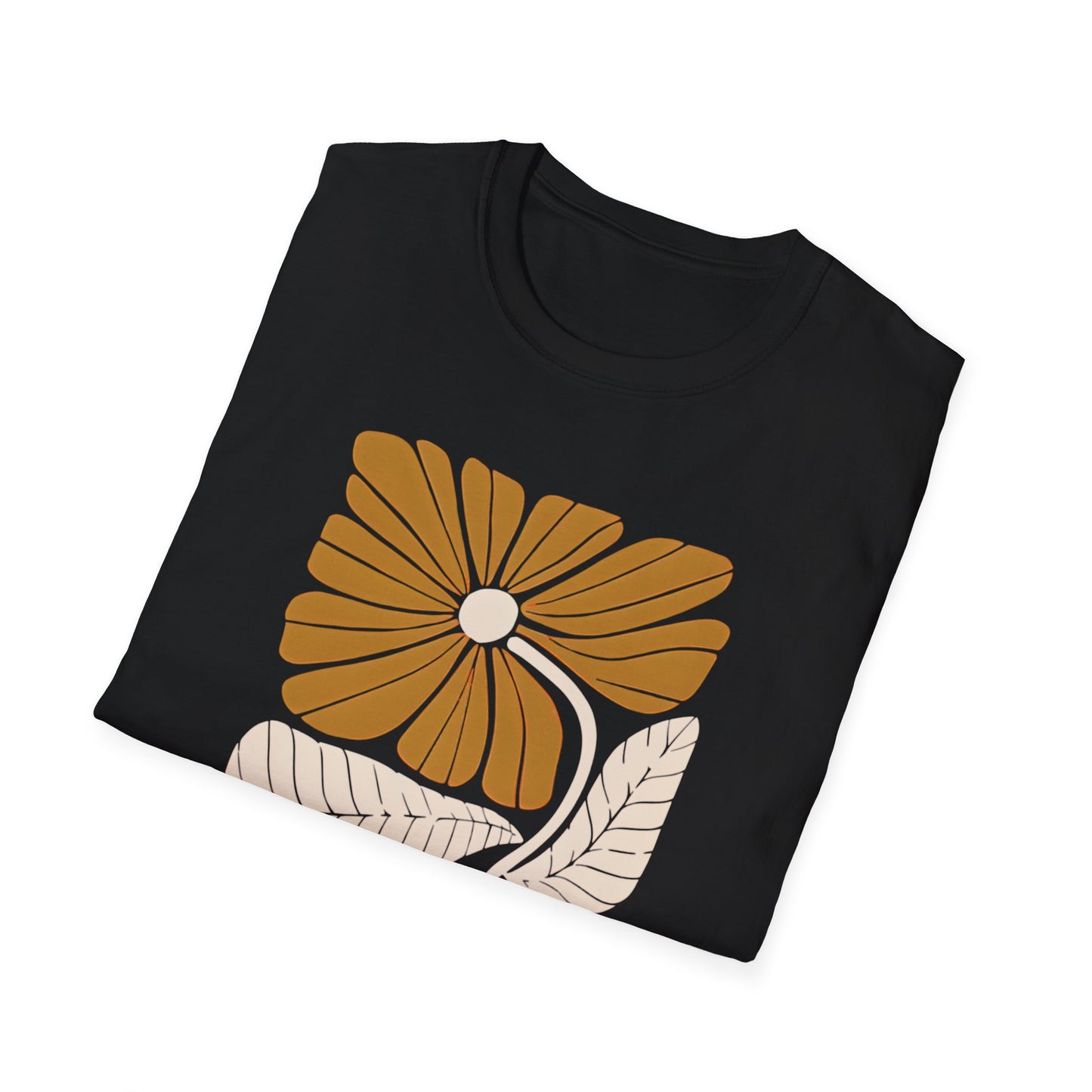 Vintage Boho Flowers Minimalistic T-Shirt