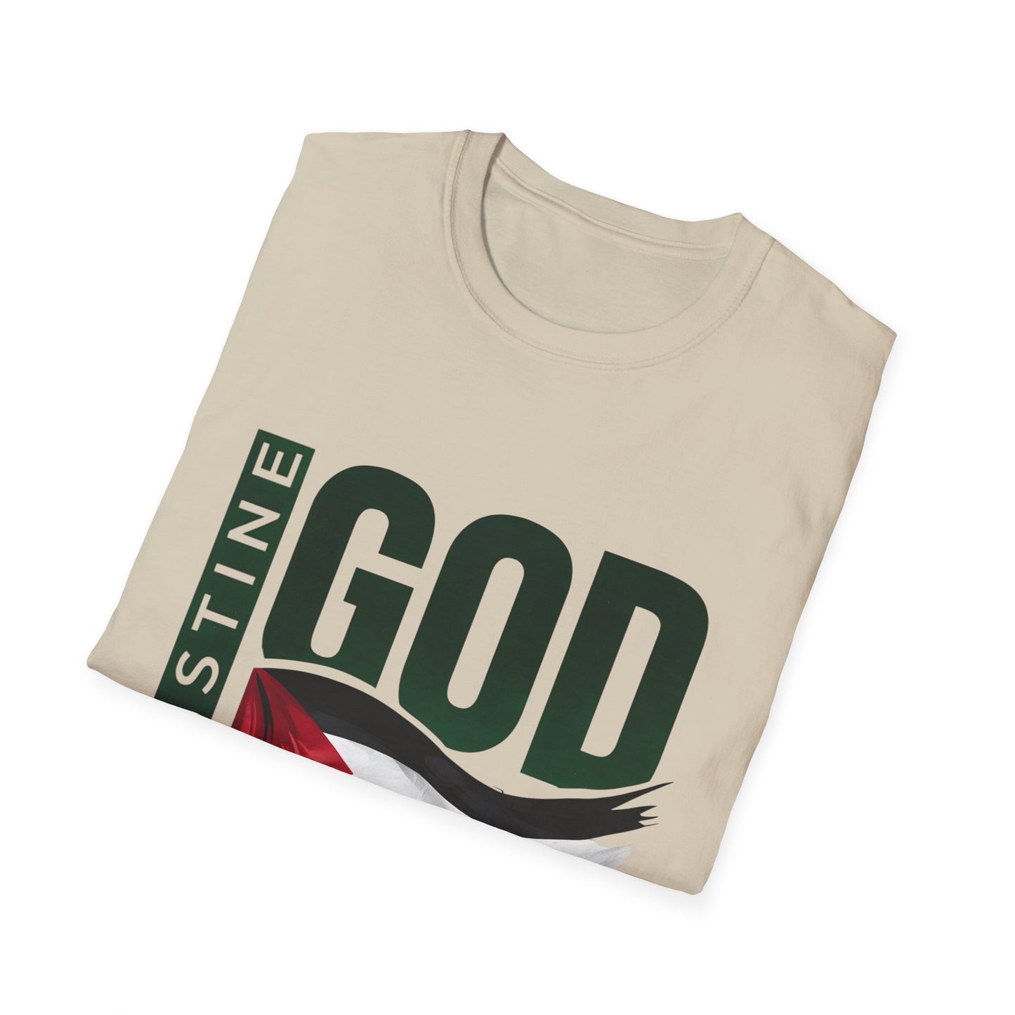 God Bless Palestine - Palestinian Distressed Flag