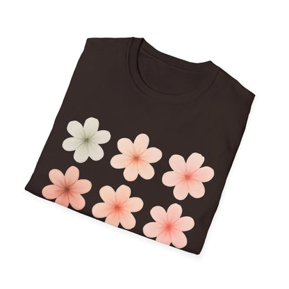Soft Pastel Flowers Grid T-Shirt