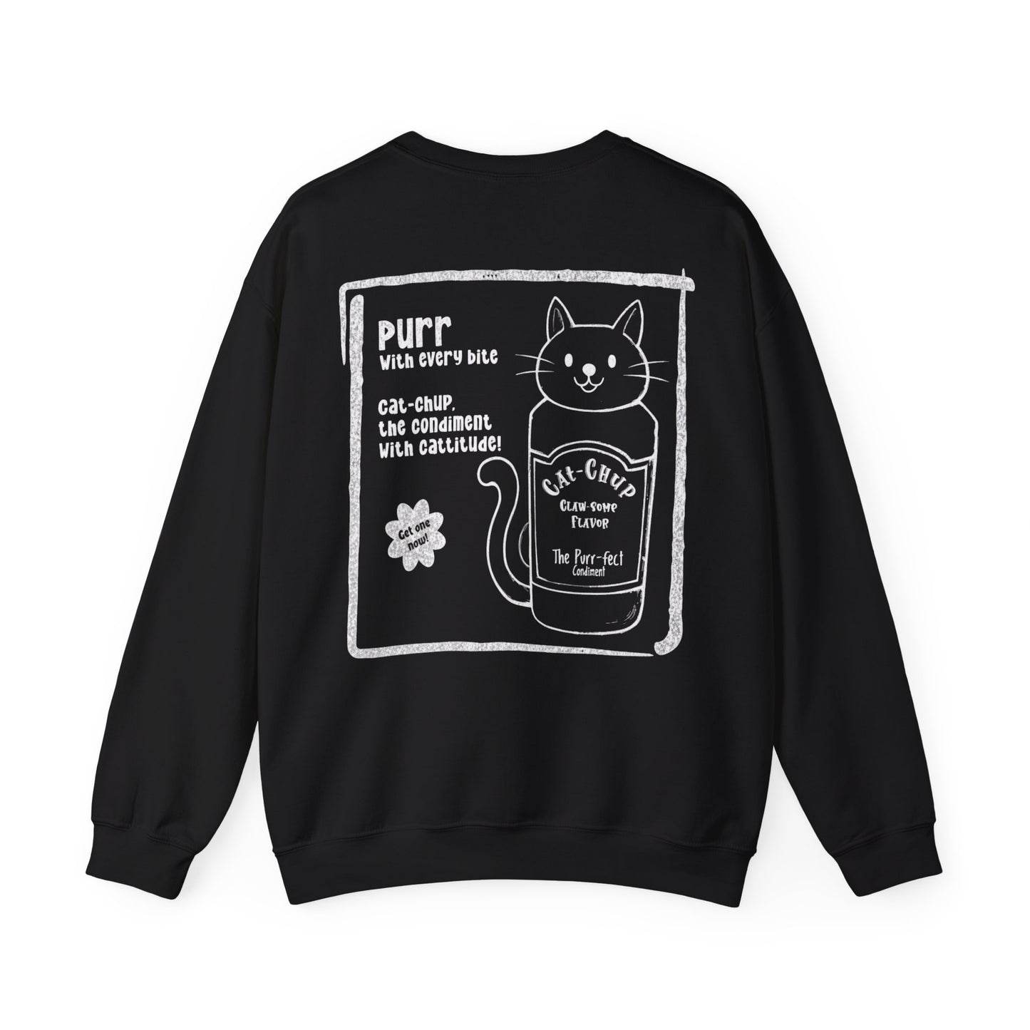 Cat-Chup - Playful Cat-Shaped Catchup bottle Advertisement Sweatshirt