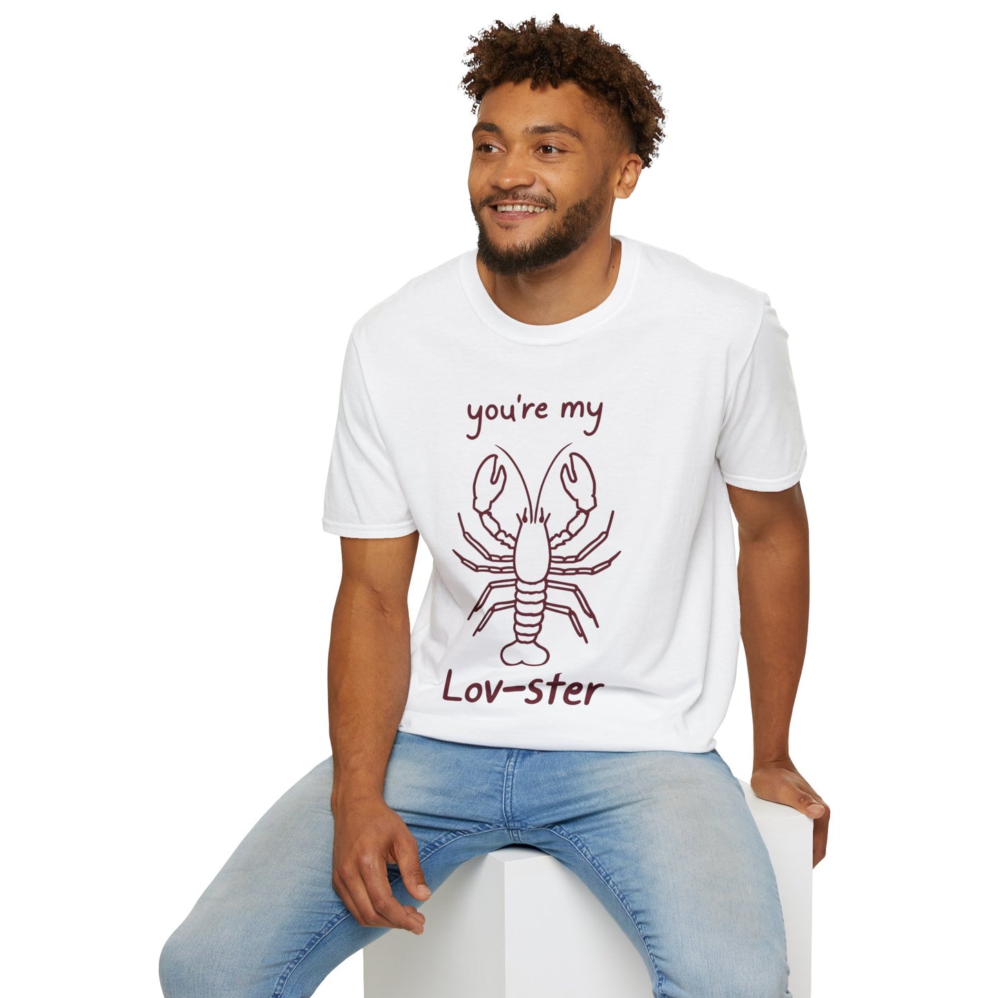 You're My Lov-ster Lobster T-Shirt - Minimalistic Lobster illustration Design