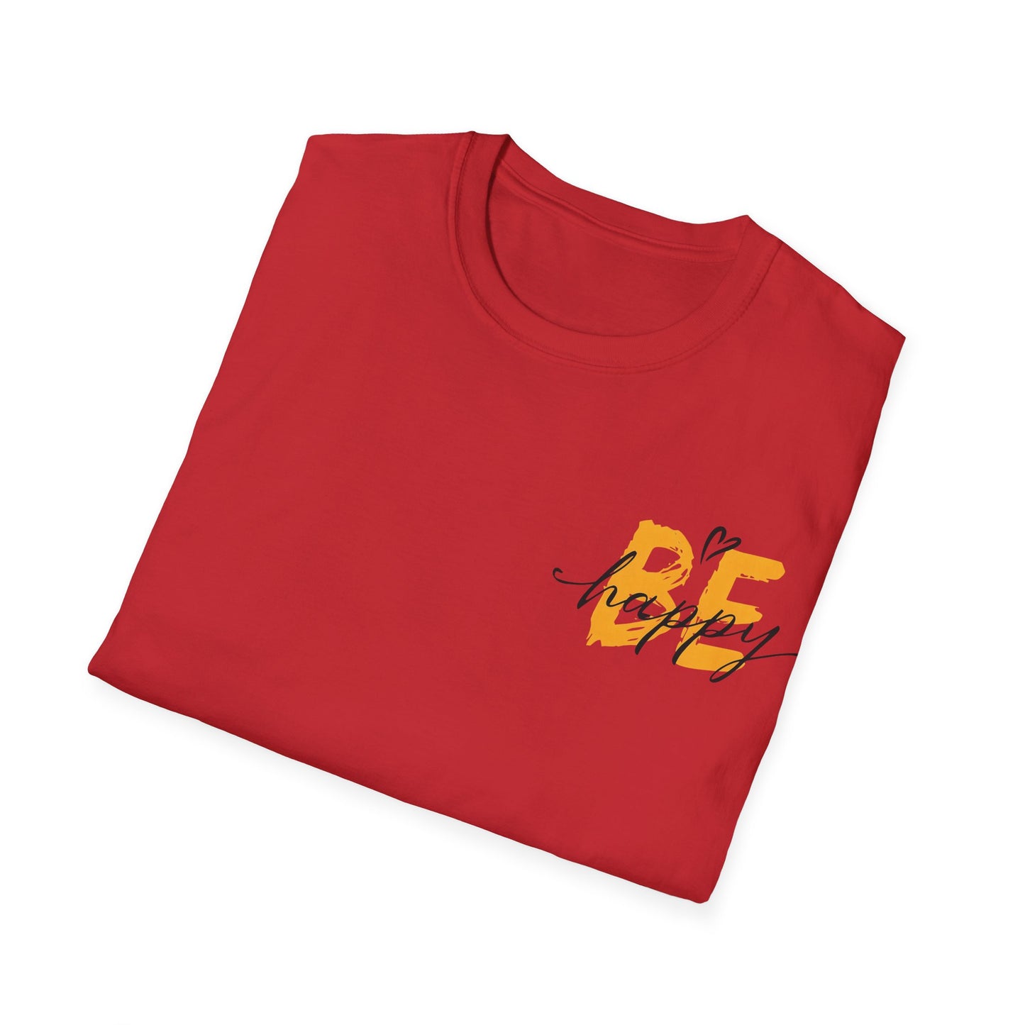 Be Happy T-Shirt – Typography Pocket Design