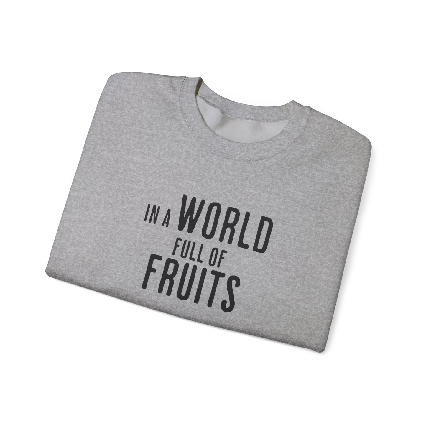 In a world full of fruits be a brave watermelon - Clever Activism Palestinian Keffiyeh Sweatshirt