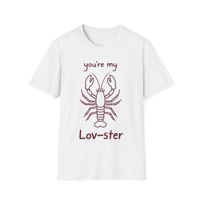 You're My Lov-ster Lobster T-Shirt - Minimalistic Lobster illustration Design