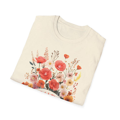 Flourish In Your Way - Watercolor Vintage Circular Floral Bouquet T-Shirt