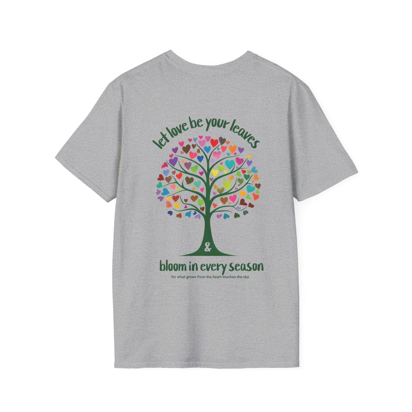 Let Love Be Your Leaves  - Tree with Colorful Heart leaves T-Shirt