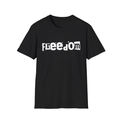 Free Palestine Free The World - Monochrome Graffiti T-Shirt