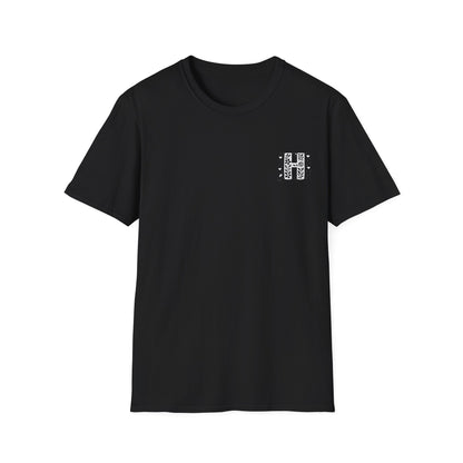 Letter H Flower T-Shirt - Letters Flowers Patterns Front And Back Design