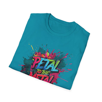 Petal To The Metal  – Playful Vibrant Graffiti Typography T-Shirt