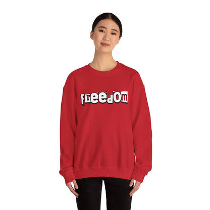 Free Palestine Free The World - Monochrome Graffiti Sweatshirt