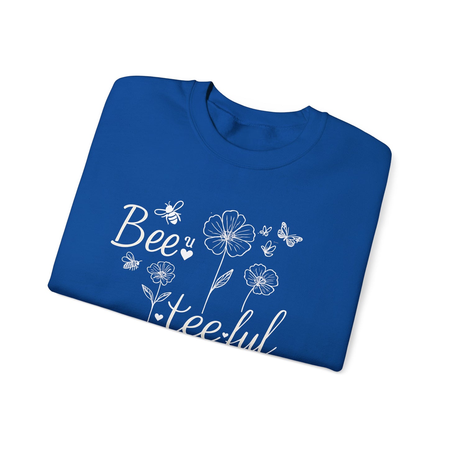Beautiful – Whimsical Flowers, Bees & Butterflies Playful Sweatshirt