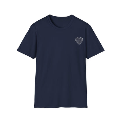 Geometric Wireframe Heart T-Shirt
