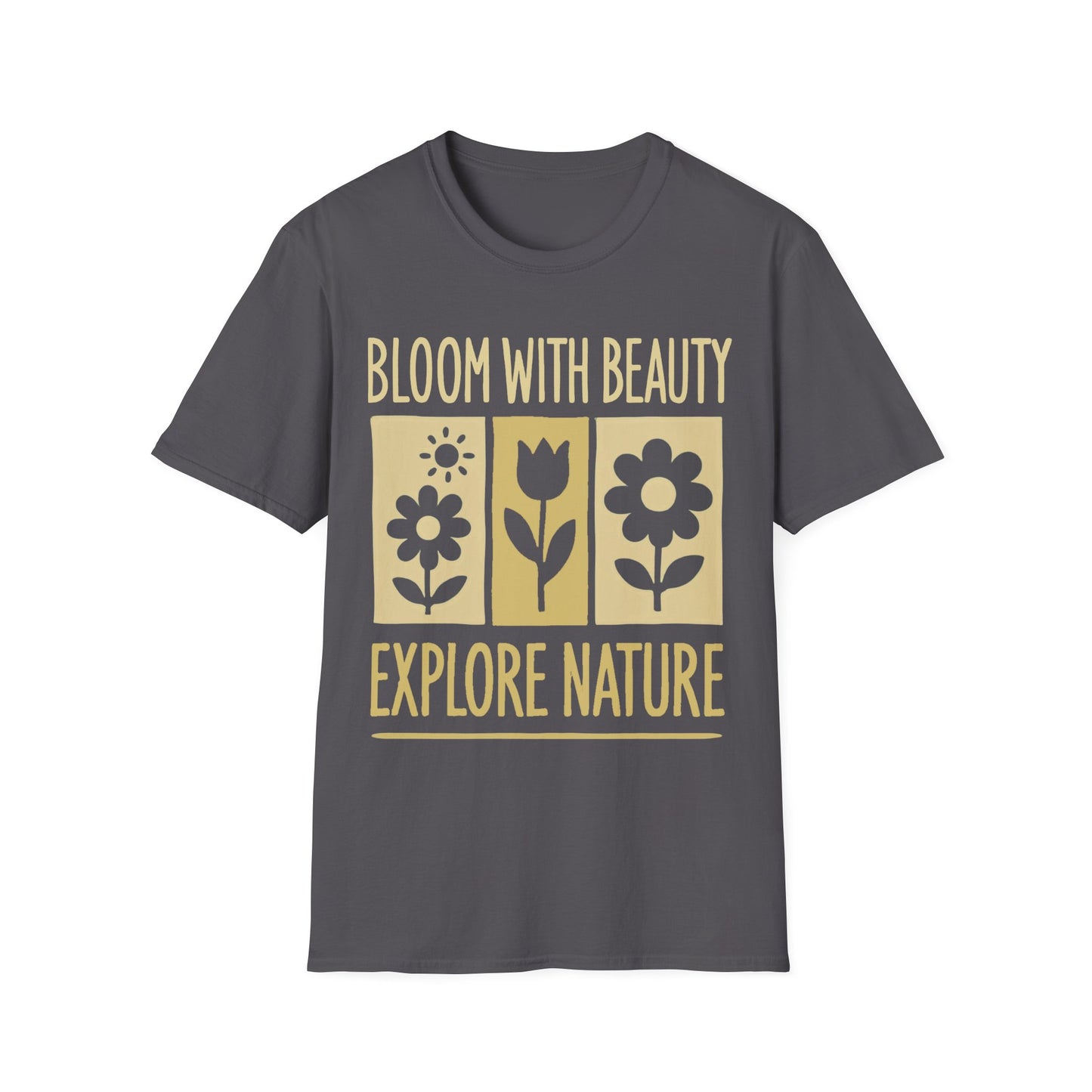 Bloom With Beauty T-Shirt -  Floral Silhouette Design